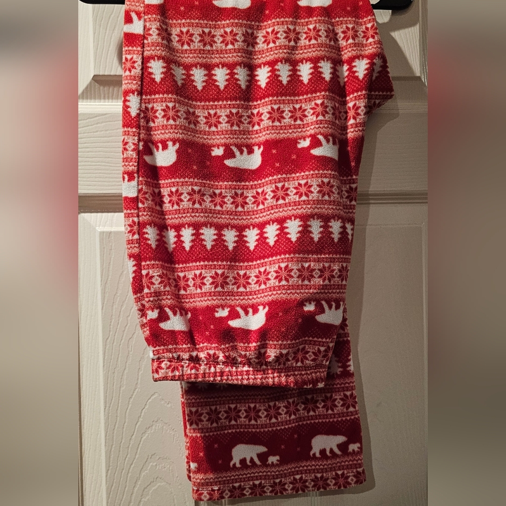Red and White Holiday Pajama Pants